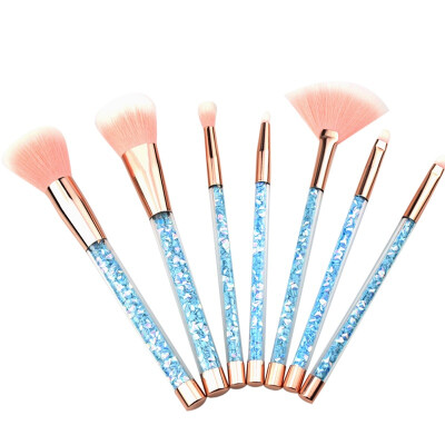 

7pcs Diamond Crystal Makeup Brushes Set Foundation Powder Eye Face Brush Makeup Tool Kit maquillaje