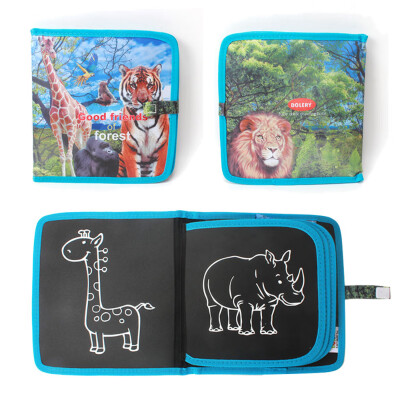 

Kids Portable Chalk Board Doodle & Drawing Book Coloring Book Mess Free Reusable Creativity Early Educational Toys Farm