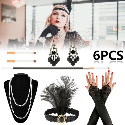 

56Pcsset 1920s Great Gatsby Vintage Theme Party Accessories Set