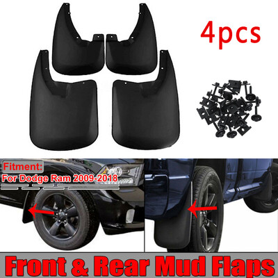 

For Dodge Ram 1500 2500 3500 2009-2018 4pcs Splash Guards Mud Flaps Front & Rear