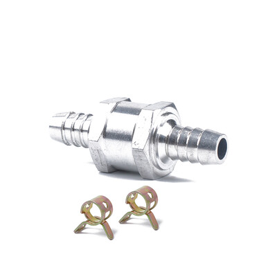 

3PCSSet 6MM 14"Aluminium Alloy Fuel Non Return Check Valve One Way Petrol Diesel w 10mm Spring Clip