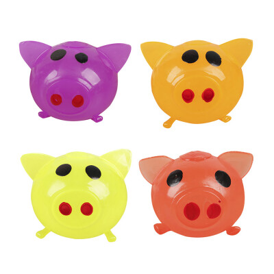 

Siaonvr 4Pcs Pig Cute Anti Stress Splat Water Pig Ball Vent Toy Venting Sticky Pig