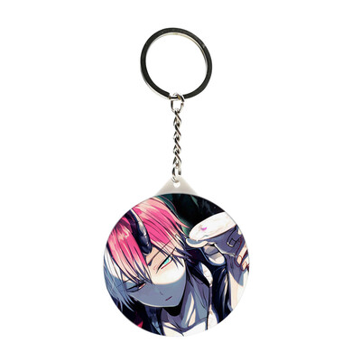 

Fat Bear Anime My Hero Academia Keychain Figure Cartoon Key Chain Keyring With Mirror