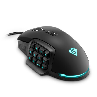 

USB Optical Mouse Home Office 24000 DPI Wired Gaming 16 Keys Programing Mouse RGB Backlit
