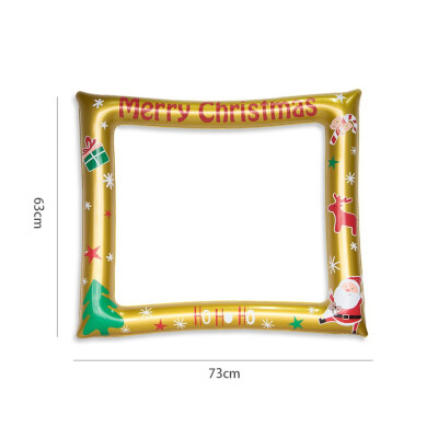 

Christmas Inflatable Frame Photo Booth Props Selfie Picture Frame Christmas New Year Party Decorations