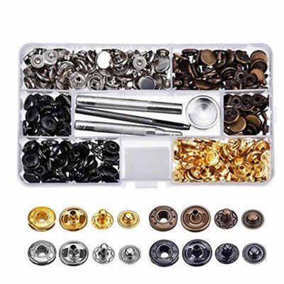 

125MM 4080100120140 Setslot Metal Snap Buttons Fasteners DIY Fixing Press Studs Clothing Bags Sewing Tool