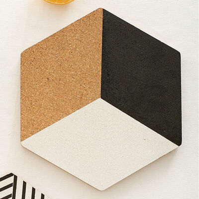 

2018 Creative English Geometric Series Cork Pot Mats Insulation Mats Simple Wind Place Mat Coasters Kitchen Accessories