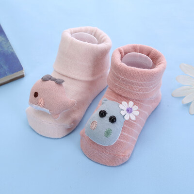 

9 Kinds 4Pcs Autumn Baby Stock Casual Fashion Newborn Baby Infant Cute Cartoon Bow-knot Non-Slip Cotton Floor Mid Stock
