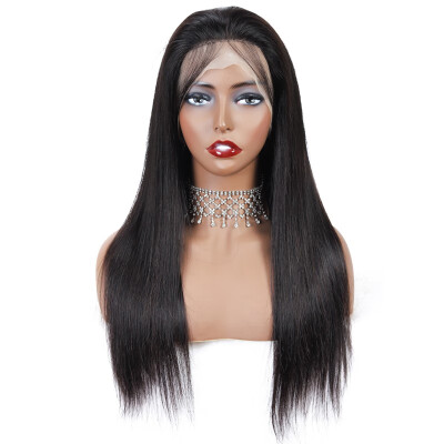 

Amazing Star Straight Malaysian Hair Lace Wigs Malaysian Virgin Human Hair Lace Wigs with Baby Hair Soft&Bouncy Natural Color