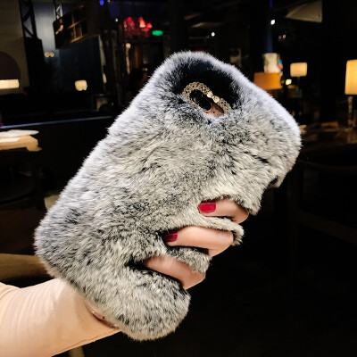 

Cute Bunny Fluffy Rabbit Ears Warm Furry Cover Case For VIVO Z1