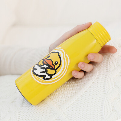 

Face Little Yellow Duck Mug Student Creative Small Straight Cup Men&women Sports Cup 316 Stainless Steel Vacuum Car Kettle 400ML BD-V2 Sunlight Yellow