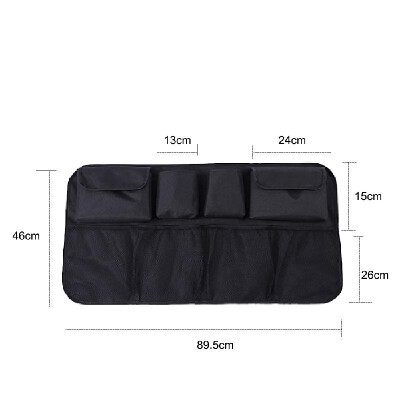 

Auto Car Organizer Trunk Back Seat Universal Storage Bag Mesh Net Pocket Black