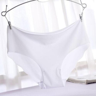 

Solid Women Invisible Seamless Soft Thong Lingerie Briefs Hipster Underwear Panties