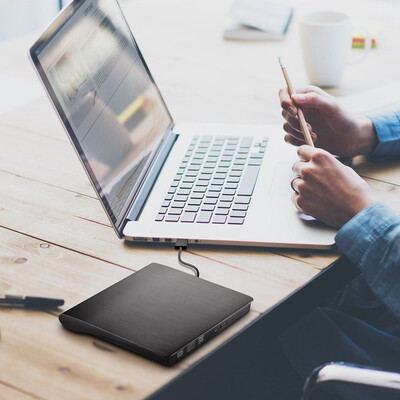 

USB Pop-up Mobile External DVD-RW Portable Drive ODD External DVD Drive ROM Player Writer for Windows Linux Mac 15CM Plug & Play