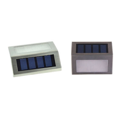 

Solar Power LED Outdoor Waterproof Dustproof Garden Pathway Stairs Lamp Light Energy Saving Wall Lamp Warm White