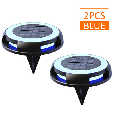 

Solar Powered Disk Lights Lawn Lamp IP68 Waterproof Outdoor Ground Lights for Lawn Garden Driveway Pathway