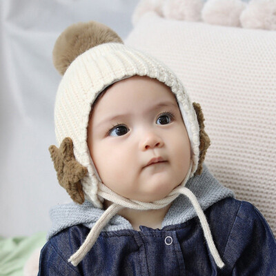 

Unisex Baby Hat Winter New Toddler Baby Girls Boys Star Printed Hat Winter Keep Warm Knitted Beanie Cap Kids Cap