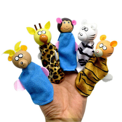 

YIWULA 5PCS Cute Cartoon Animal Hand Puppets For Kids Children Christmas Gifts