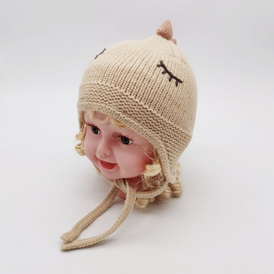 

Solid Print Hats For Girls Winter Baby Girls Boys Toddler Solid Print Hats Casual Caps Headwear