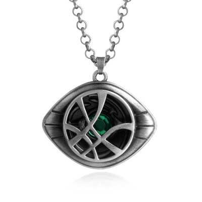 

Men Women Dr Doctor Strange Eye of Agamotto Pendant Chain Necklace Fashion