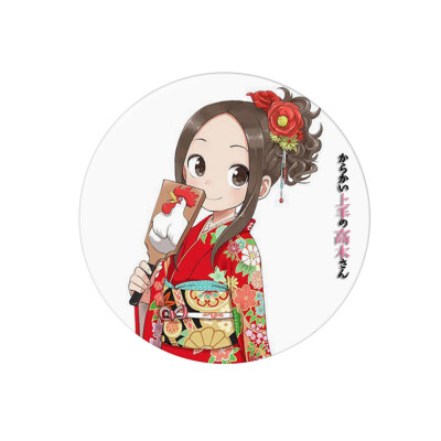 

Ailin Online Teasing Master Takagi-san Brooch 23 inch Japanese Anime Brooch Pin for Clothes Bags Caps&Pencil Cases