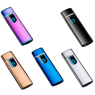 

Mini USB Charging Sensor Touch Screen Electronic Tungsten Cigarette Lighter Flameless Rechargeable Windbreak Lighter