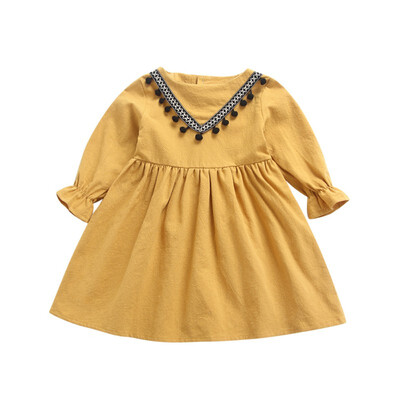 

Kids Girl Dress School Style Children Clothing Princess Dress For Girls Children Clothes Sweet