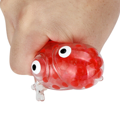 

〖Follure〗Novelty 6cm Bead Stress Ball Sticky Squeeze Frogs Squeezing Stress Relief Toy