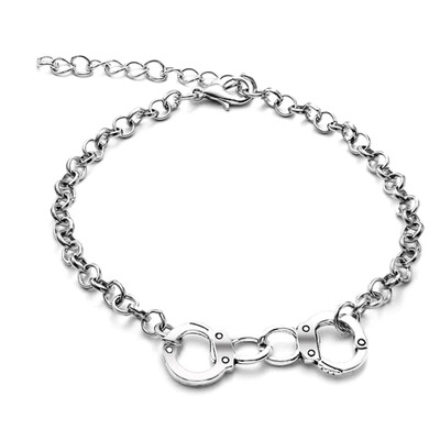

Men Couple Handcuffed Bracelet Valentines Day Fathers Day Gift