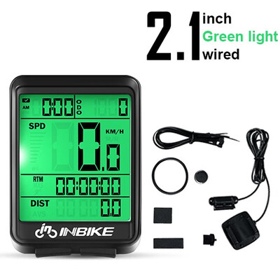 

INBIKE Waterproof Bicycle Computer Wireless MTB Bike Cycling Odometer Rainproof Stopwatch Speedometer Watch LED Digital Rate