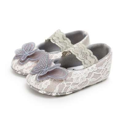 

Baby Shoes Spring Autumn Newborn Baby Girl Princess Shoes Cotton Butterfly Lace Princess Shoes First Walker New
