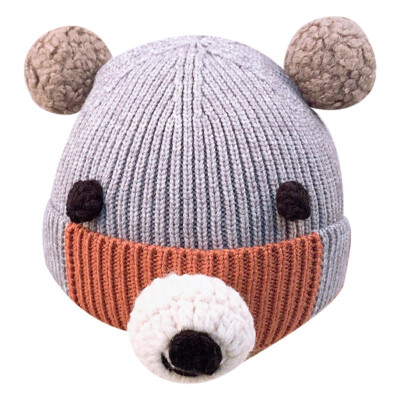 

Toddler Girls Boys Winter Hats Baby Infant Winter Keep Warm Hat Double Ball Crochet Knit Hat Children Kids Beanie Cap NEW