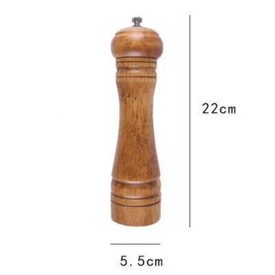 

Kitchen Manual Pepper Oak Grinder Adjustable Practical durable Rough Wood Manual Grinding Salt Pepper Spice Grinder Kitchen Tool