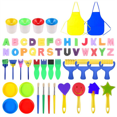 

Tailored Paint sponges For Kids 56pcs Of Fun Paint Brushes For Toddlers