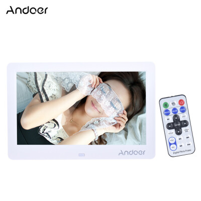 

Andoer 10" Wide Screen HD LED Digital Picture Frame Digital Album High Resolution 1280600 Electronic Photo Frame with Remote Cont