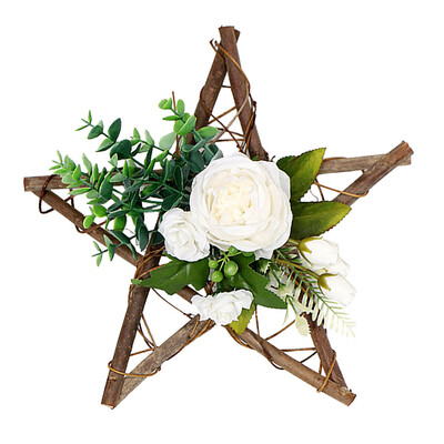 

Gobestart Artificial Flower Wreath Door Hanging Wall Window Wedding Home Garden Decor