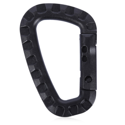 

5pcs Outdoor Camping Travel Hiking Plastic Carabiner D-ring Snap Lock Key Chain Clip Hook