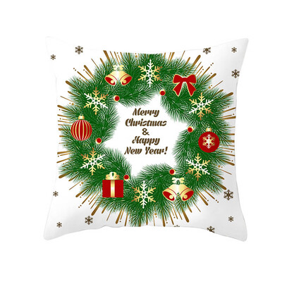 

Christmas Snowman Peach Skin Velvet Pillow Case Throw Cushion Cover Home D¨¦cor Does not include pillow cor