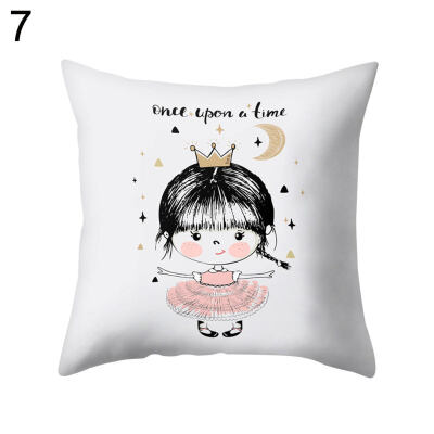 

Adorable Cute Girl Letter Throw Pillow Case Cushion Cover Sofa Bed Car Decor