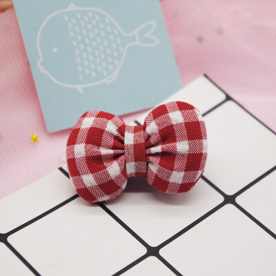 

Girls Headbands Plaid Pattern Bowknot Design Elastic Hair Accessory Band Rope Ponytail Holder Headbands