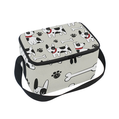 

ALAZA Lunch Box Insulated Spot Dog Lunch Bag Large Cooler Tote Bagfor Men Women