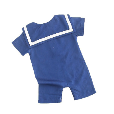 

New Brand Newborn Infant Baby Girls Boys Outing Cotton Navy Collar Romper Baby Clothes One-pieces Jumpsuits Baby Clothing