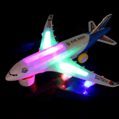 

Light Music Universal Airbus A380 Plane Model Flashing Sound Electric Airplane Children Kids Toys Gifts Automatic Steering