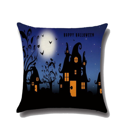 

2017 New 1Pcs Scary Hallowmas Funny Party Pillow Cover Soft Plush Pillow Home Room Office Back Throw Pillowcover Pillow