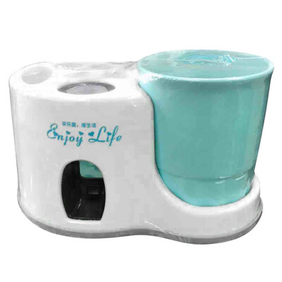 

Creative Toothbrush Holder Wash Suit Automatic Squeeze Toothpaste Toothbrush Holder Sucker Family Bathroom Tools