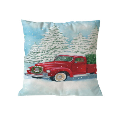 

Tailored Merry Christmas Pillow Cases Soft Sofa Cushion Cover Home Decor Pillow Core