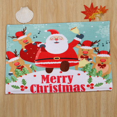 

Tailored Merry Christmas Welcome Doormats Indoor Home Carpets Decor 40x60CM