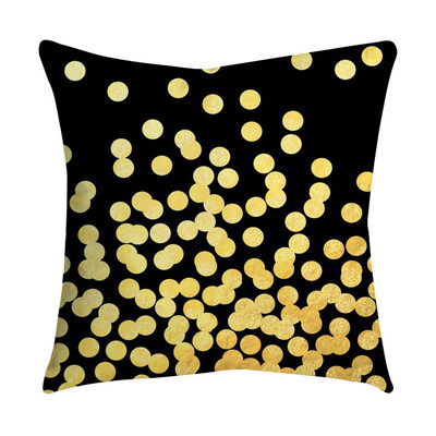 

〖Follure〗Rose Black Gold Cushion Cover Square Pillowcase Home Decoratio