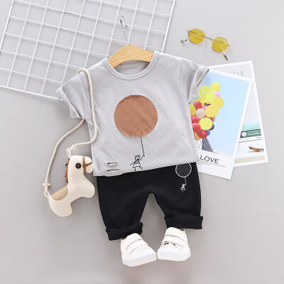 

Summer Baby Boys Clothing Sets Kids 2PCS Print Short-sleeved Shirt Pant Casual Children Baby Children Sets