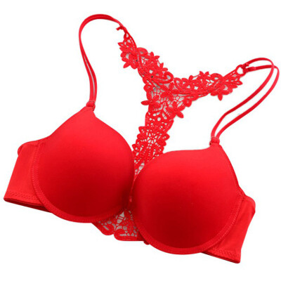 

Bustier Push Up Bra Sexy Lace Women Underwire Front Closure Hollow Back Lady Underwear Size 75-85 B